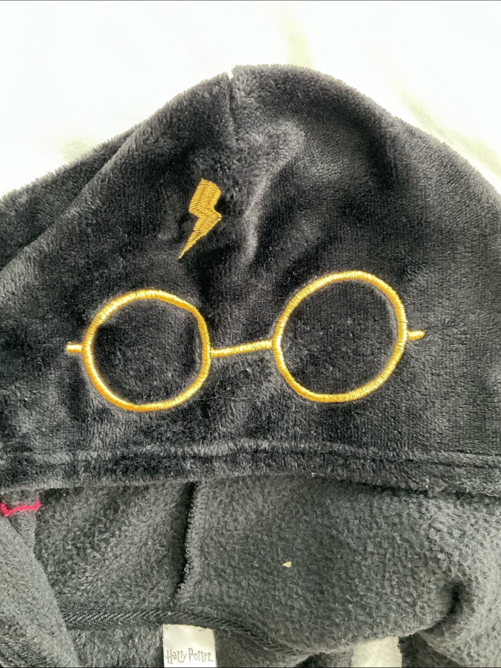 Harry Potter Gryffindor Hooded Fleece Pajama Union Suit. Size S - Picture 5 of 9